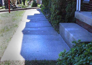 level sidewalk
